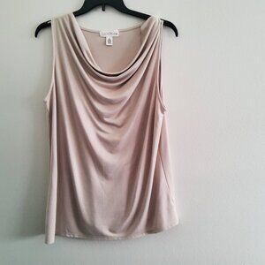 French laundry sleeveless cowl neck top